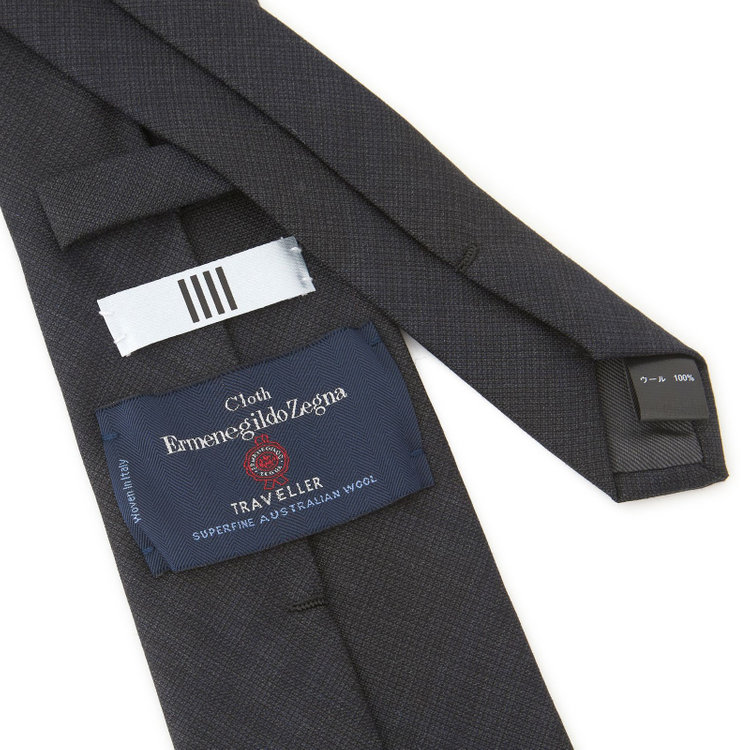 シルバーライン 【SL】ウールチェックネクタイ 8.5cm幅/グレー/Ermenegildo Zegna TRAVELLER woven in italy その他