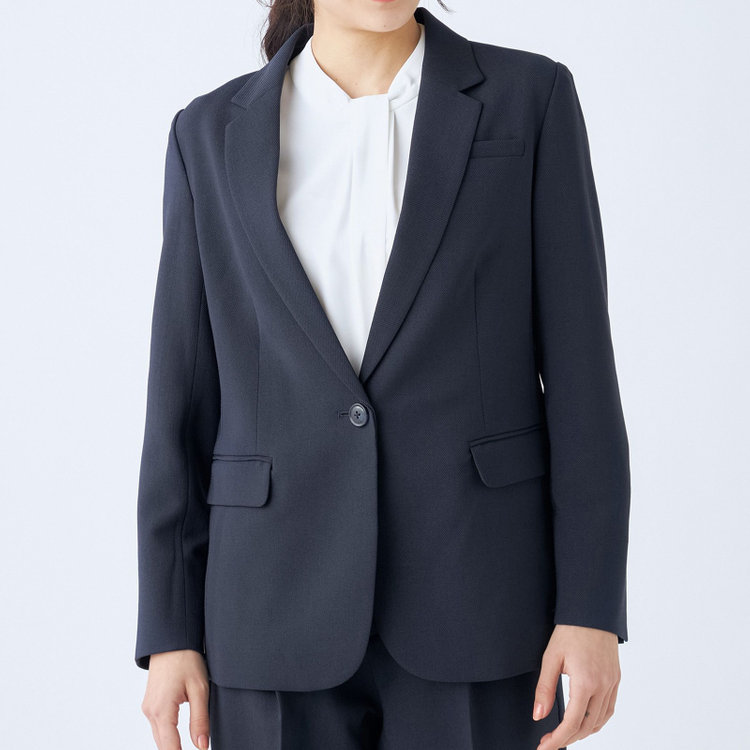 シルバーライン 【SL】【年間】1釦ジャケット/ネイビー 紺中間