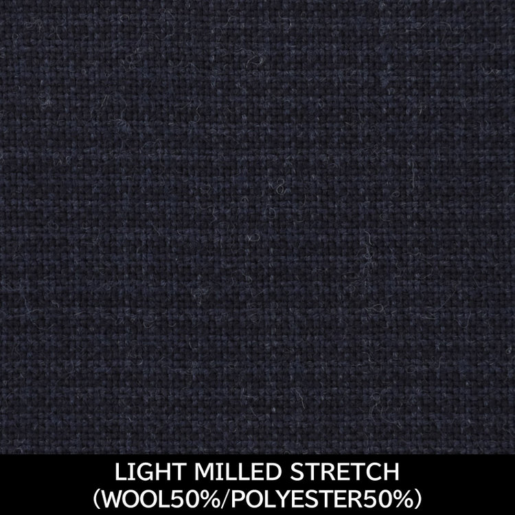 スーツセレクト 【国内縫製】【MEN'S】【パターンオーダー】【SKINNY】【秋冬】スーツ/ネイビー×チェック/LIGHT MILLED STRETCH (WOOL50% POLYESTER50%) ネイビー系(紺)