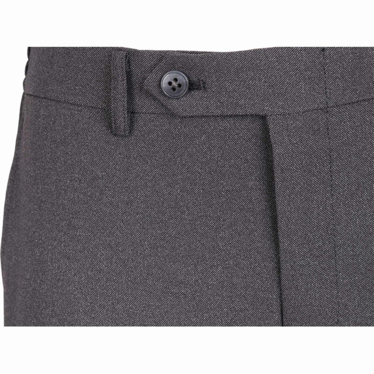 スーツセレクト 【SLIM TAPERED】【秋冬】4S 0タックテーパードパンツ/グレー/ウエストシャーリング/ウォッシャブル グレー系(灰)