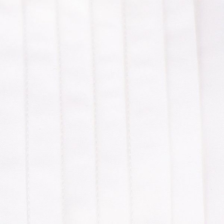 シルバーライン 【SILVER LINE】ウイングカラードレスワイシャツ/ホワイト×ソリッド+ピンタック/ダブルカフス(ゴムカフス付) 白