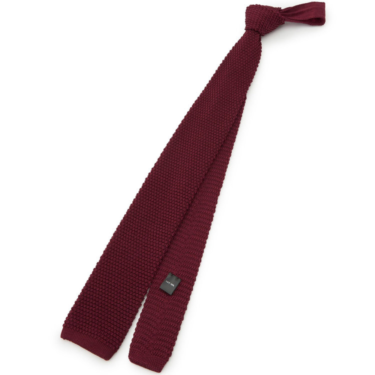 シルバーライン 【SL】シルクニットネクタイ 7.0cm幅/ワイン その他