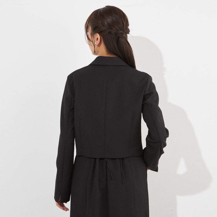 サマンサ 【SUIT SELECT×Samantha Thavasa】クロップドダブルジャケット/ブラック 黒