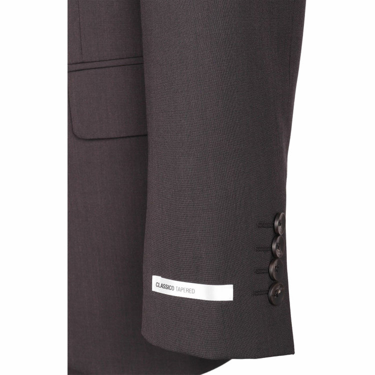 スーツセレクト 【発送在庫あり】【CLASSICO TAPERED】【春夏】2釦シングルスーツ 1タック/ブラウン×ソリッド/ウォシャブル ブラウン系(茶)