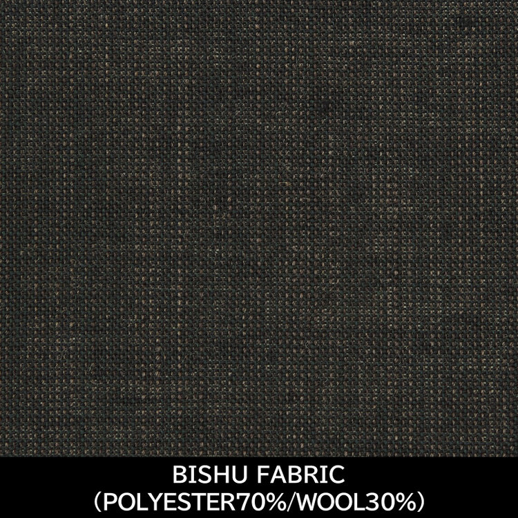 スーツセレクト 【国内縫製】【MEN'S】【パターンオーダー】【SKINNY】【春夏】スーツ/カーキ/BISHU FABRIC (POLYESTER70% WOOL30%) カーキ系(濃緑)
