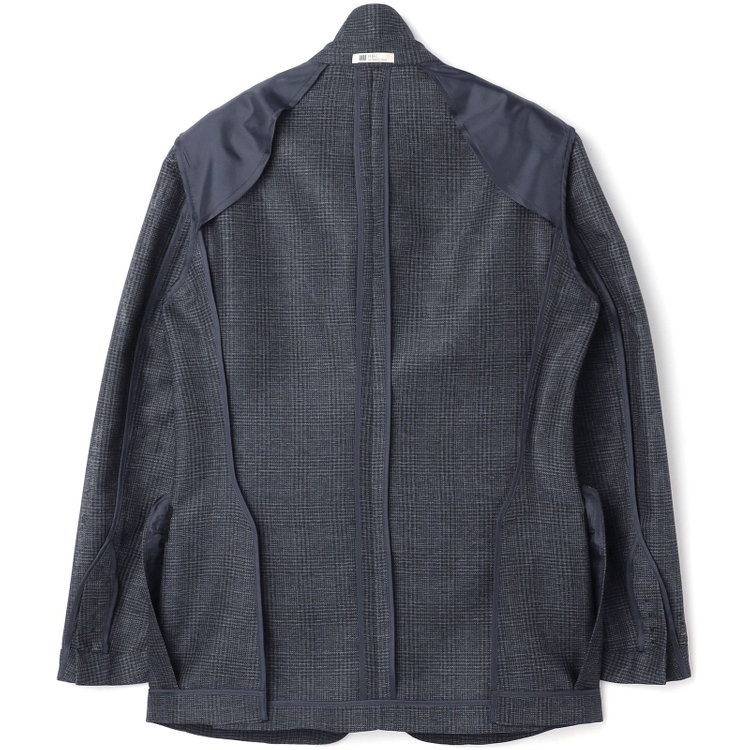 シルバーライン 【5DAYS CLOSET】【RBC】【春夏】2釦シングルジャケット/ネイビー×チェック/4S SUSTAINABILITY&ECOLOGY FABRIC 紺中間