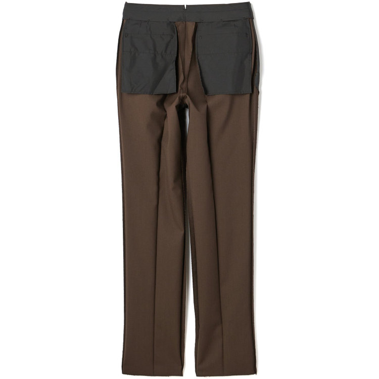 シルバーライン 【CLASSICO TAPERED】【秋冬】段返り3釦ジャケット 2タックパンツ /ブラウン×3PLY / MARZOTTO社生地 /ウエストムーブ ※裾上げ必要 茶中間