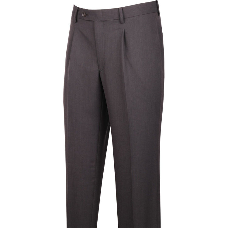 スーツセレクト 【発送在庫あり】【CLASSICO TAPERED】【春夏】2釦シングルスーツ 1タック/ブラウン×ソリッド/ウォシャブル ブラウン系(茶)