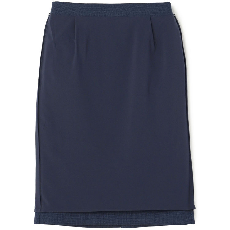 シルバーライン 【RELAX TAPERED】【年間】タイトスカート/ネイビー/ウォッシャブル 紺中間