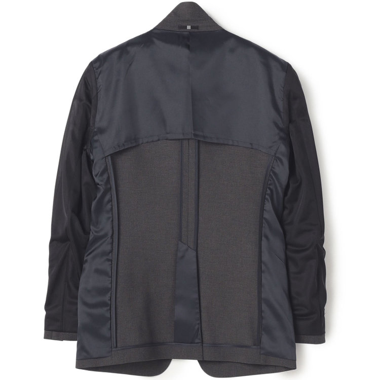 ブラックライン 【SLIM TAPERED_2】【年間】スペアパンツ付き/2釦シングルスーツ 0タック/グレー/ウエストシャーリング/4S SUSTAINABILITY/※パンツ裾上げ済仕様 グレー中間