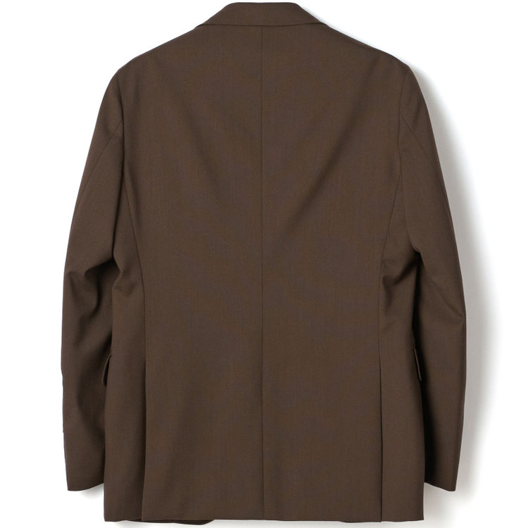 シルバーライン 【CLASSICO TAPERED】【秋冬】段返り3釦ジャケット 2タックパンツ /ブラウン×3PLY / MARZOTTO社生地 /ウエストムーブ ※裾上げ必要 茶中間