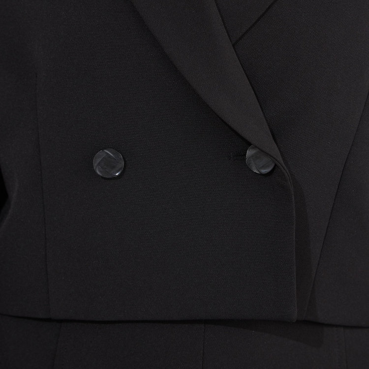 サマンサ 【SUIT SELECT×Samantha Thavasa】クロップドダブルジャケット/ブラック 黒