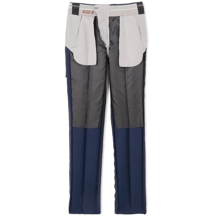 シルバーライン 【5DAYS CLOSET】【RBC】【春夏】テンセルブレンド1タックテーパードパンツ/ネイビー/ウエストムーブ/4S SUSTAINABILITY&ECOLOGY FABRIC/※裾上げ必要 紺中間