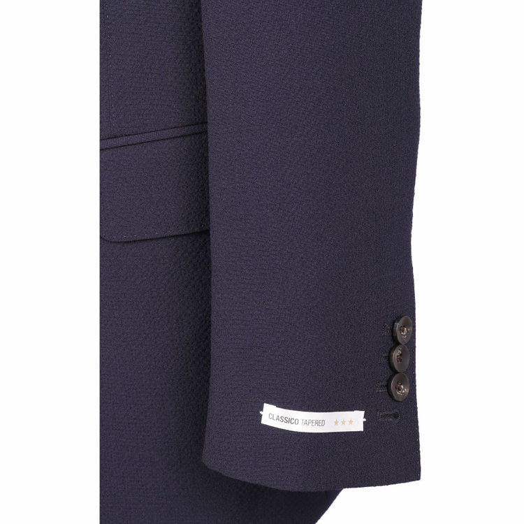 スーツセレクト 【WEB限定/OUTLET】【RBC】【春夏】コーディネートパンツ付き/ワイドラペル2釦シングルスーツ 1タック/ネイビー×シアサッカー+グレーブラウンパンツ/ウエストシャーリング/ウォッシャブル/※パンツ裾上げ済仕様 ネイビー系(紺)