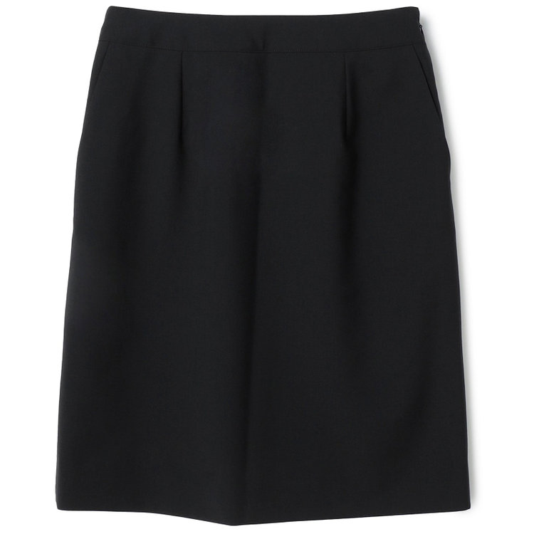 ブラックライン 【SUIT SELECT×Samantha Thavasa】【年間】バックフレアセミタイトスカート/究極のブラック/4S/マシンウォシャブル 黒