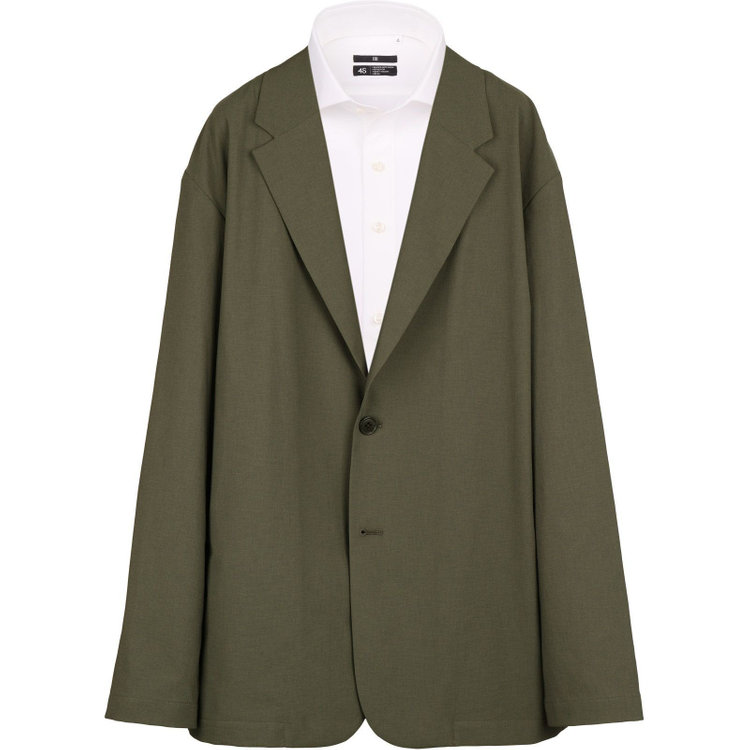SUIT SELECT　アウトレット 【WEB限定/OUTLET/汚れ・キズ等有】【RBC】【春夏】オーバーサイズ2釦ジャケット/カーキ/RIRANCHA カーキ系(濃緑)