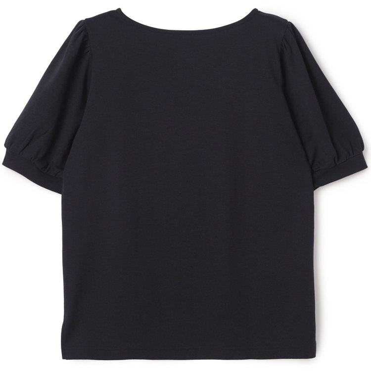 シルバーライン 【SILVER LINE/5分袖】パフスリーブカットソー/ブラック 黒