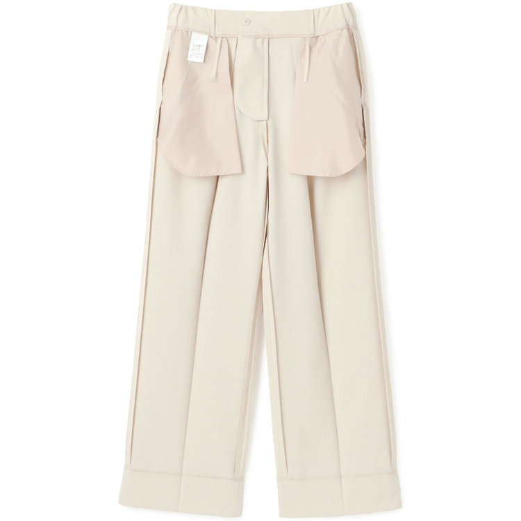 シルバーライン 【RELAX WIDE】【春夏】 2釦シングルジャケットワイドパンツスーツ/ベージュ/4S SUSTAINABILITY&ECOLOGY FABRIC/※パンツ裾上げ済仕様 茶淡色