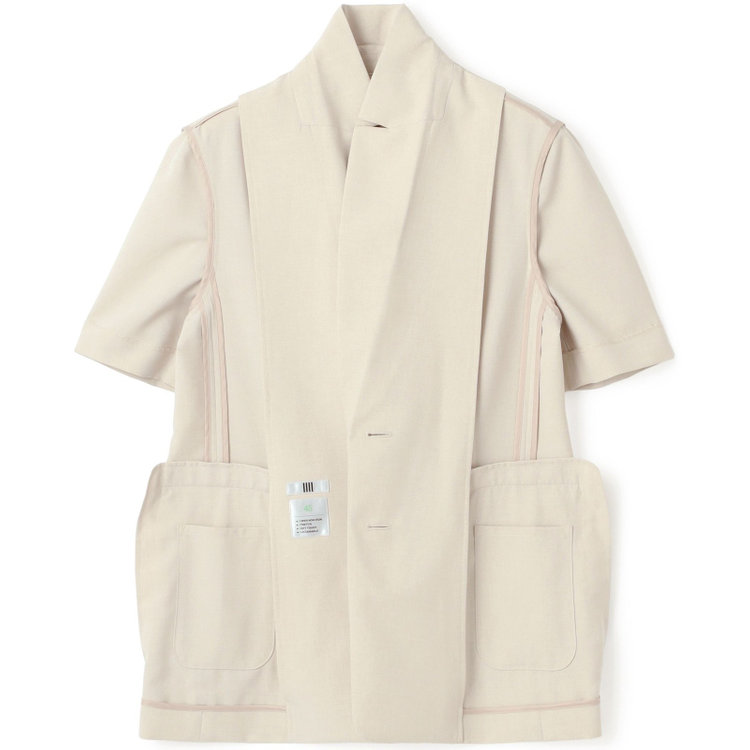シルバーライン 【RELAX WIDE】【春夏】 2釦シングルジャケットワイドパンツスーツ/ベージュ/4S SUSTAINABILITY&ECOLOGY FABRIC/※パンツ裾上げ済仕様 茶淡色