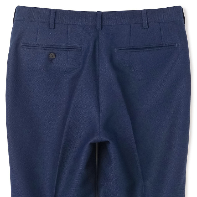 シルバーライン 【5DAYS CLOSET】【RBC】【春夏】テンセルブレンド1タックテーパードパンツ/ネイビー/ウエストムーブ/4S SUSTAINABILITY&ECOLOGY FABRIC/※裾上げ必要 紺中間