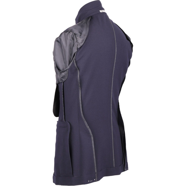 スーツセレクト 【WEB限定/OUTLET】【RBC】【春夏】コーディネートパンツ付き/ワイドラペル2釦シングルスーツ 1タック/ネイビー×シアサッカー+グレーブラウンパンツ/ウエストシャーリング/ウォッシャブル/※パンツ裾上げ済仕様 ネイビー系(紺)