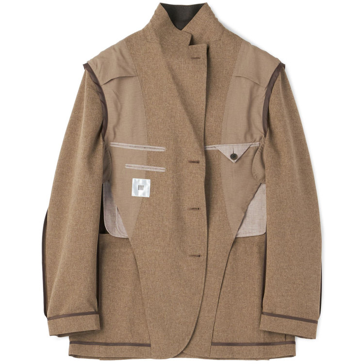 シルバーライン 【RBC】【春夏】3釦段返りシングルスーツ 2タック/ブラウン/ドローコード&ウエストシャーリング/※パンツ裾上げ済仕様 茶中間