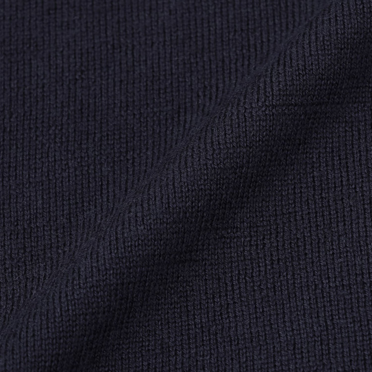 スーツセレクト 【発送在庫あり】【RBC】【秋冬】ウール100％Vネックニットセーター/ネイビー/ZEGNA BARUFFA/マシンウォッシャブル 紺中間