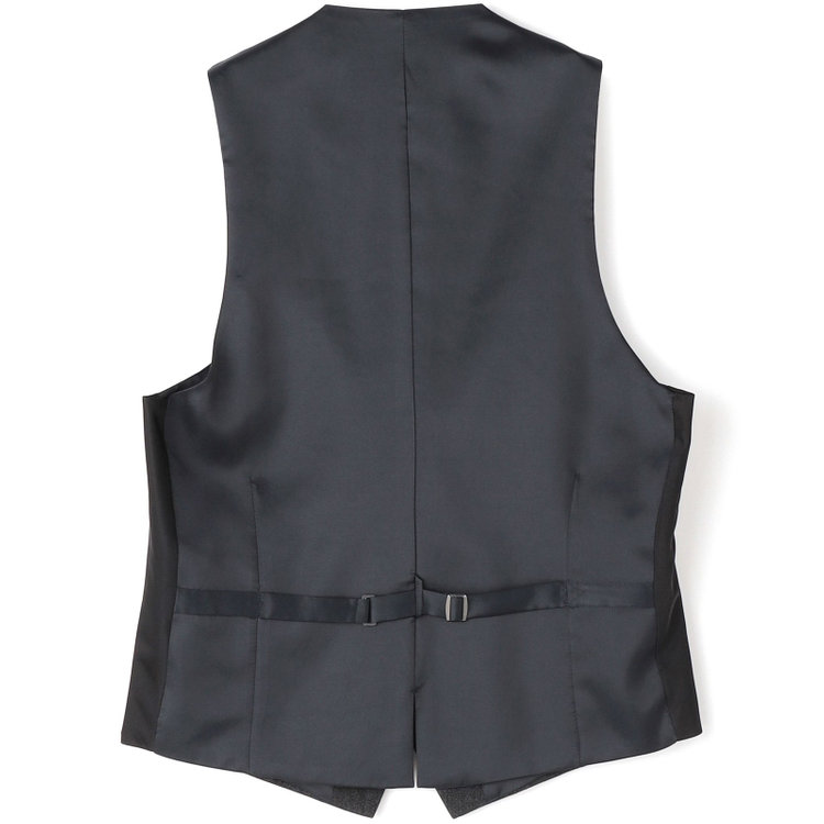 ブラックライン 【SLIM TAPERED_2】【秋冬】2釦シングルスリーピーススーツ 0タック/グレー/ウエストシャーリング/4S SUSTAINABILITY&ECOLOGY FABRIC/※パンツ裾上げ済仕様 グレー濃色