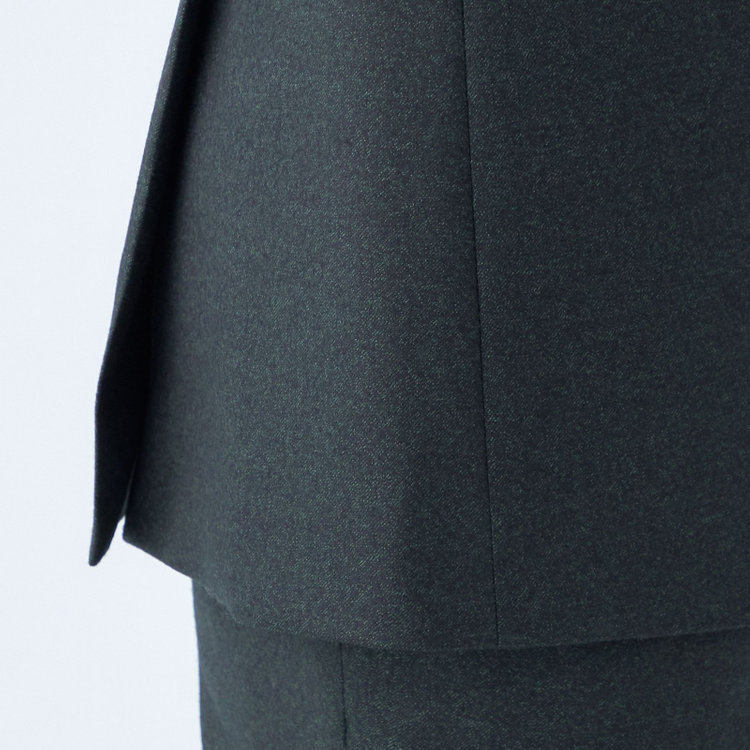 シルバーライン 【CLASSICO TAPERED】【秋冬】2釦シングルスーツ 1タック/グリーン/CANONICO 1663 fabric made in italy/※裾上げ必要 緑中間