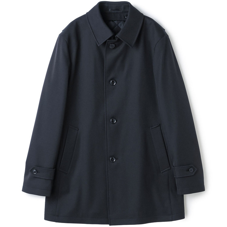 ブラックライン 【BL】ステンカラーボンディングコート/ネイビー/WATERPROOF 紺中間