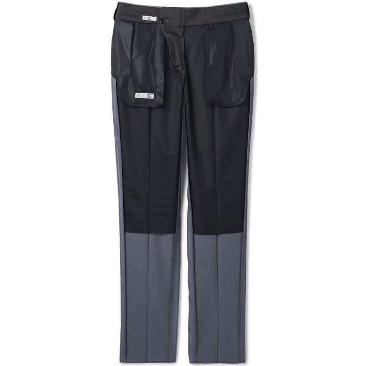 シルバーライン 【CLASSICO TAPERED】【春夏】1タックテーパードパンツ/ネイビー/ウエストムーブ仕様/ウォシャブル/「氷撃」冷感PRINT/※裾直し必要 グレー中間