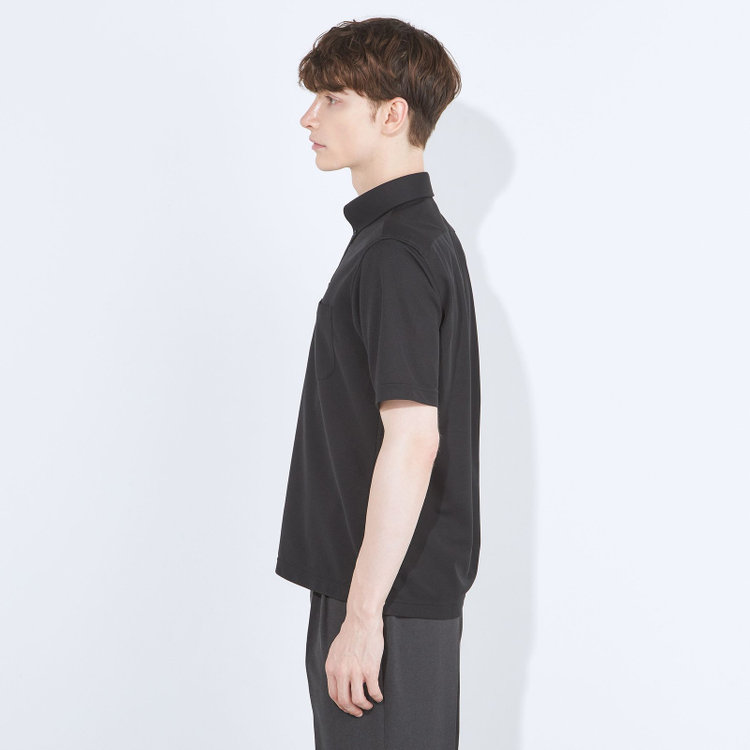 シルバーライン 【発送在庫あり】【WEB限定】【RBC/半袖】ボタンダウンビズポロシャツ プルオーバータイプ/ブラック/4S 黒