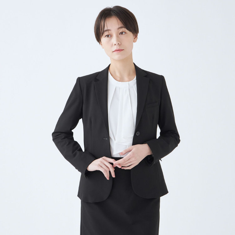 ブラックライン 【就活.】【年間】【BL】2釦ジャケット/ブラック/ウォッシャブル＆ストレッチ 黒