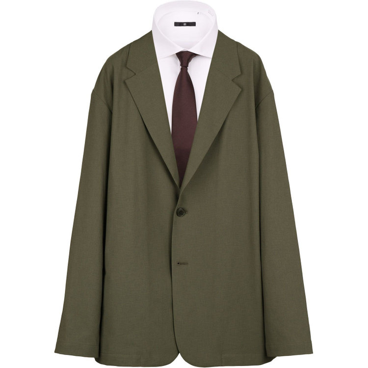 SUIT SELECT　アウトレット 【WEB限定/OUTLET/汚れ・キズ等有】【RBC】【春夏】オーバーサイズ2釦ジャケット/カーキ/RIRANCHA カーキ系(濃緑)