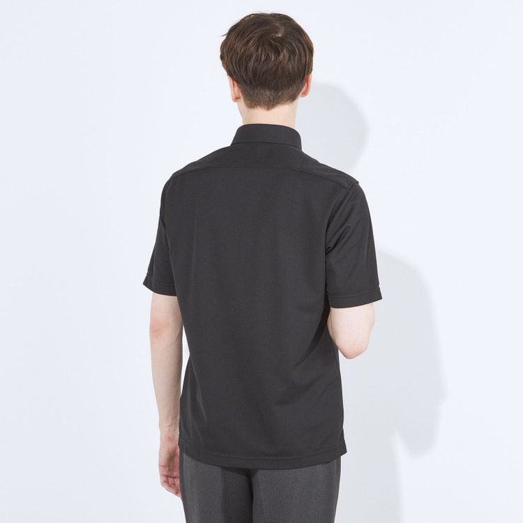 シルバーライン 【発送在庫あり】【WEB限定】【RBC/半袖】ボタンダウンビズポロシャツ プルオーバータイプ/ブラック/4S 黒