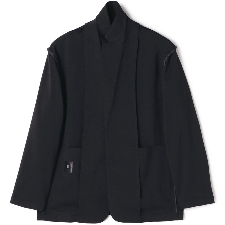 ブラックライン 【RBC】【春夏】オーバーサイズ2釦ジャケット/ブラック×シャドーチェック 黒