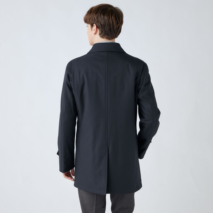 ブラックライン 【BL】ステンカラーボンディングコート/ネイビー/WATERPROOF 紺中間