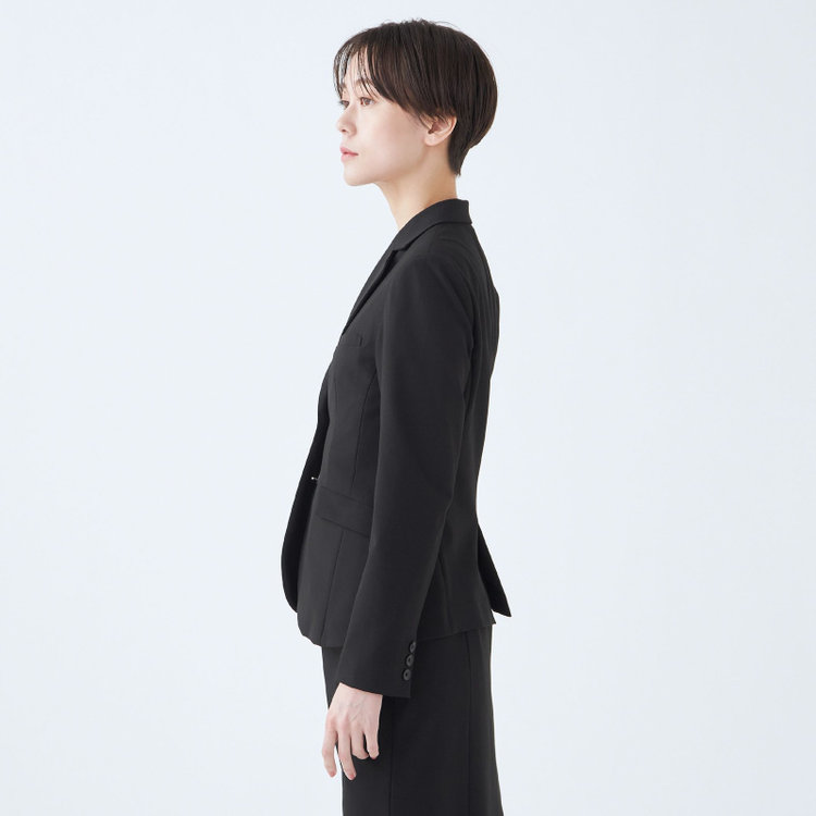 ブラックライン 【就活.】【年間】【BL】2釦ジャケット/ブラック/ウォッシャブル＆ストレッチ 黒
