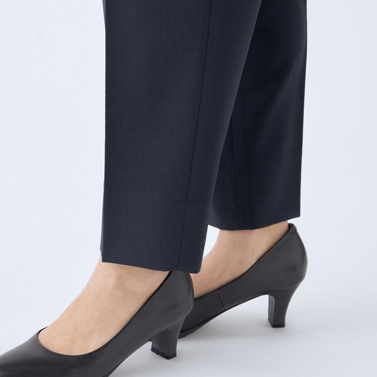 シルバーライン 【SL】【年間】テーパードパンツ/ネイビー/ウォッシャブル/※裾上げ済仕様 紺中間