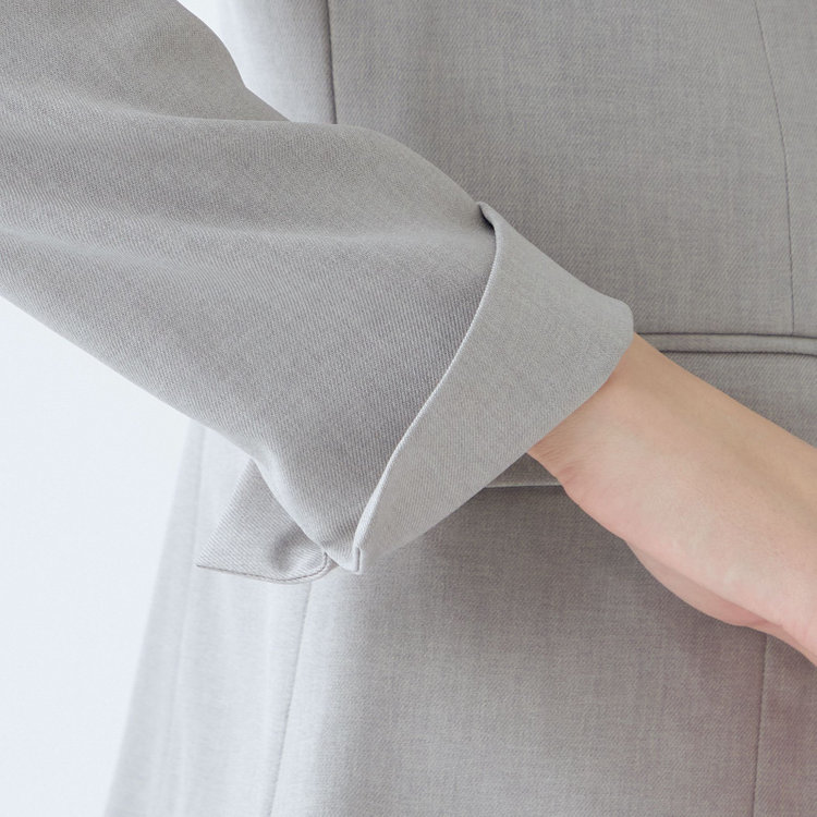 シルバーライン 【SL】【年間】ノーカラージャケット/グレー/ウォッシャブル グレー中間