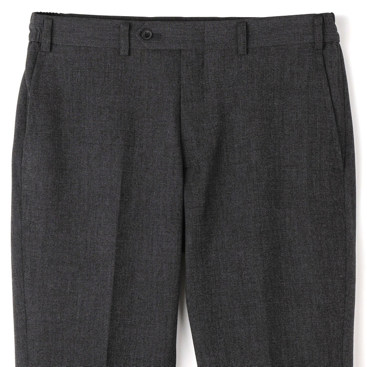 ブラックライン 【SLIM TAPERED_2】【秋冬】2釦シングルスリーピーススーツ 0タック/グレー/ウエストシャーリング/4S SUSTAINABILITY&ECOLOGY FABRIC/※パンツ裾上げ済仕様 グレー濃色