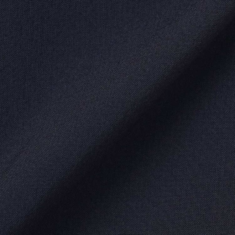 ソノタ 【BLACK LINE】【春夏】1タックワイドシルエットパンツ/ネイビー×シアサッカー/NEW ZEALAND WOOL MIX Super100’s/※裾上げ必要 紺中間