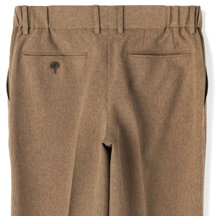 シルバーライン 【RBC】【春夏】3釦段返りシングルスーツ 2タック/ブラウン/ドローコード&ウエストシャーリング/※パンツ裾上げ済仕様 茶中間