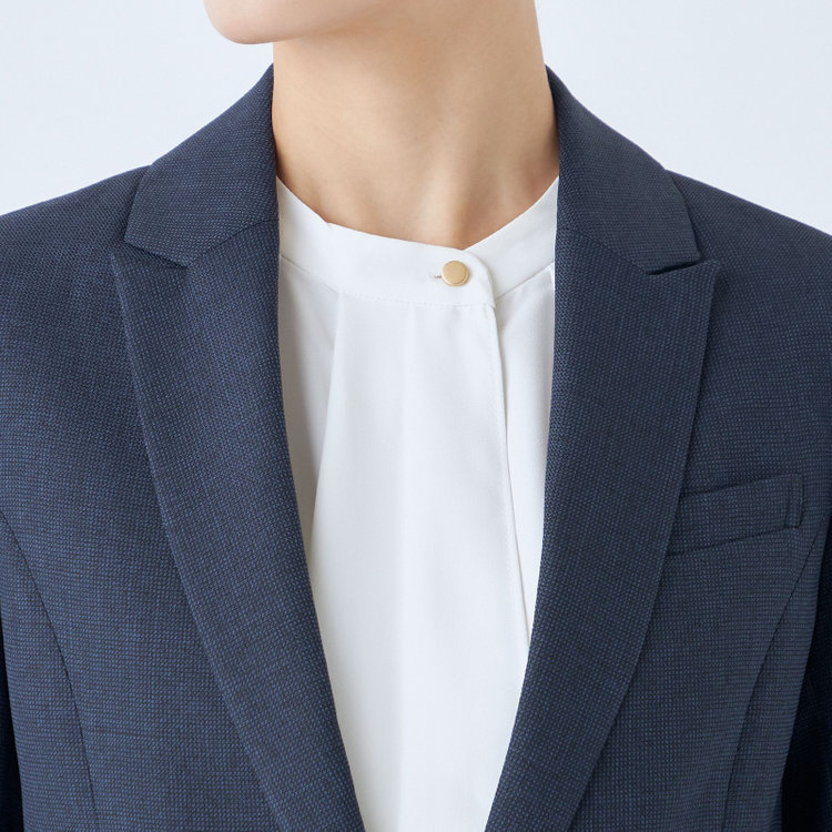 シルバーライン 【RELAX TAPERED】【年間】1釦ジャケット/ネイビー/ウォッシャブル 紺中間