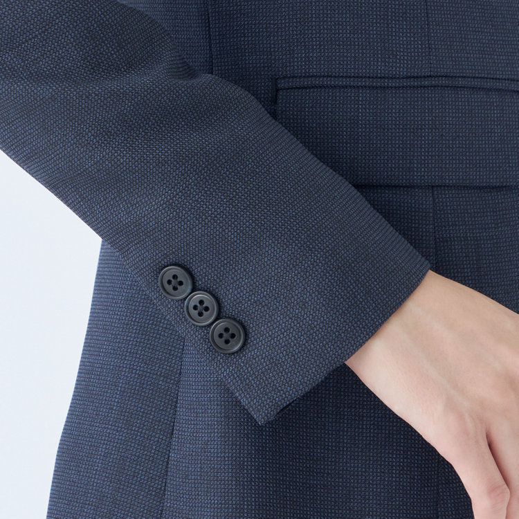 シルバーライン 【RELAX TAPERED】【年間】1釦ジャケット/ネイビー/ウォッシャブル 紺中間