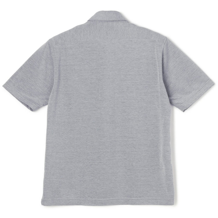 シルバーライン 【発送在庫あり】【RBC/五分袖】ボタンダウンビズポロシャツ プルオーバータイプ/グレー/4S コットンブレンド グレー中間