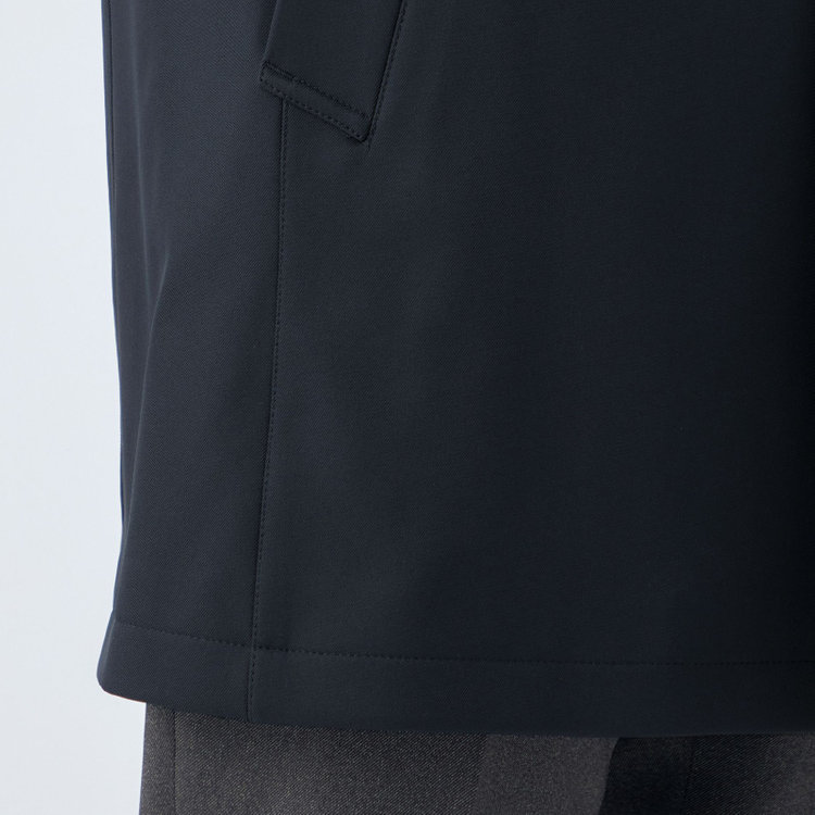 ブラックライン 【BL】ステンカラーボンディングコート/ネイビー/WATERPROOF 紺中間