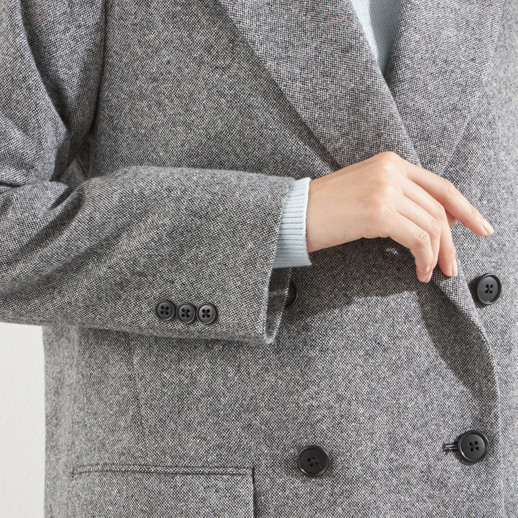 ブラックライン 【BLACK LINE】2釦1掛けジャコット/グレー グレー中間