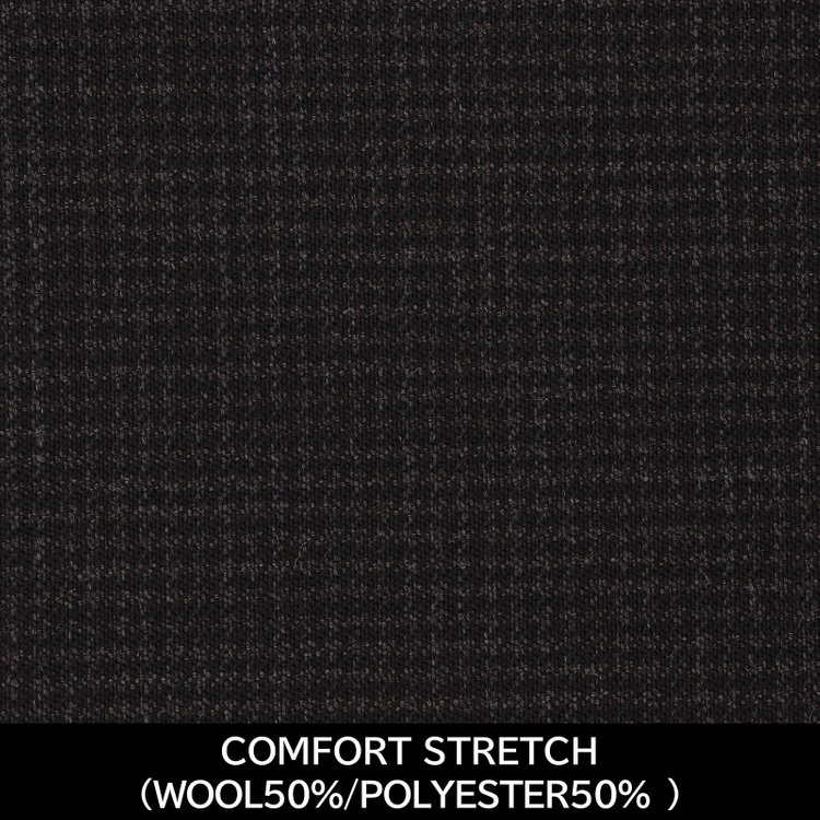 スーツセレクト 【国内縫製】【MEN'S】【パターンオーダー】【CLASSICO TAPERED W】【秋冬】スーツ/グレー×ハウンドトゥース/COMFORT STRETCH (WOOL50%/POLYESTER50%) グレー系(灰)