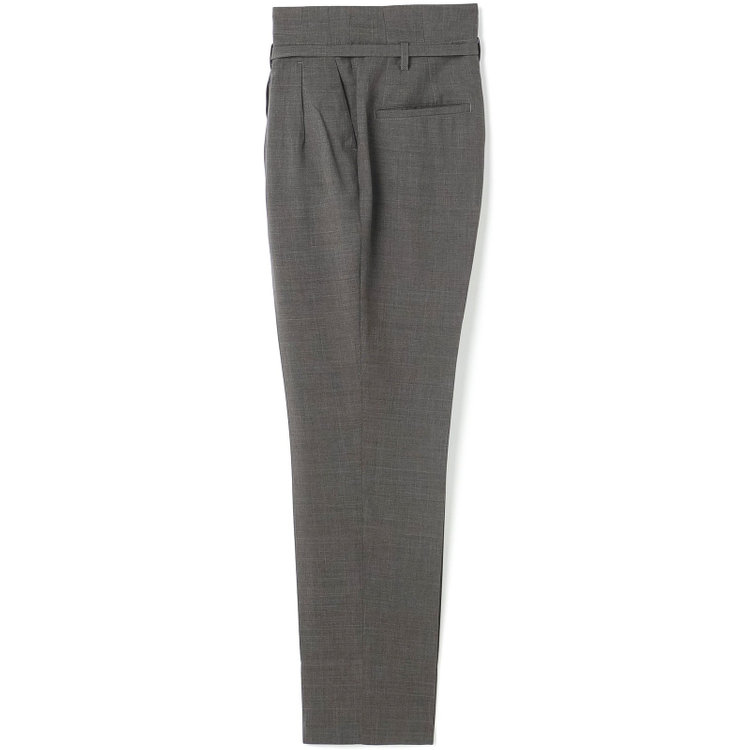 シルバーライン 【RELAX TAPERED】【年間】ノーカラー 2釦1掛け/ダブルパンツスーツ/グレー/ウエスト内側アジャスター/ウォッシャブル/Naturemier/※パンツ裾上げ済仕様 グレー濃色